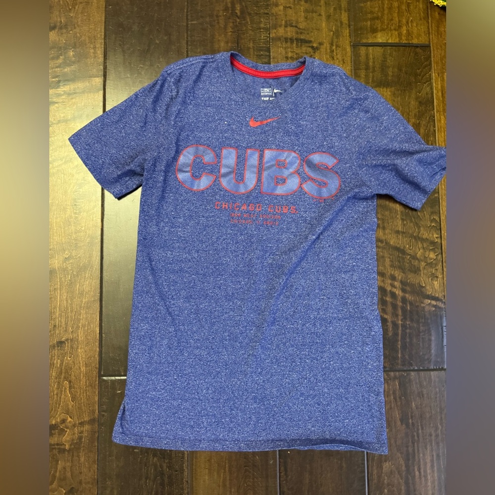 Nike Chicago Cubs Authentic Collection Velocity Dri-FIT T-Shirt in blue Size S